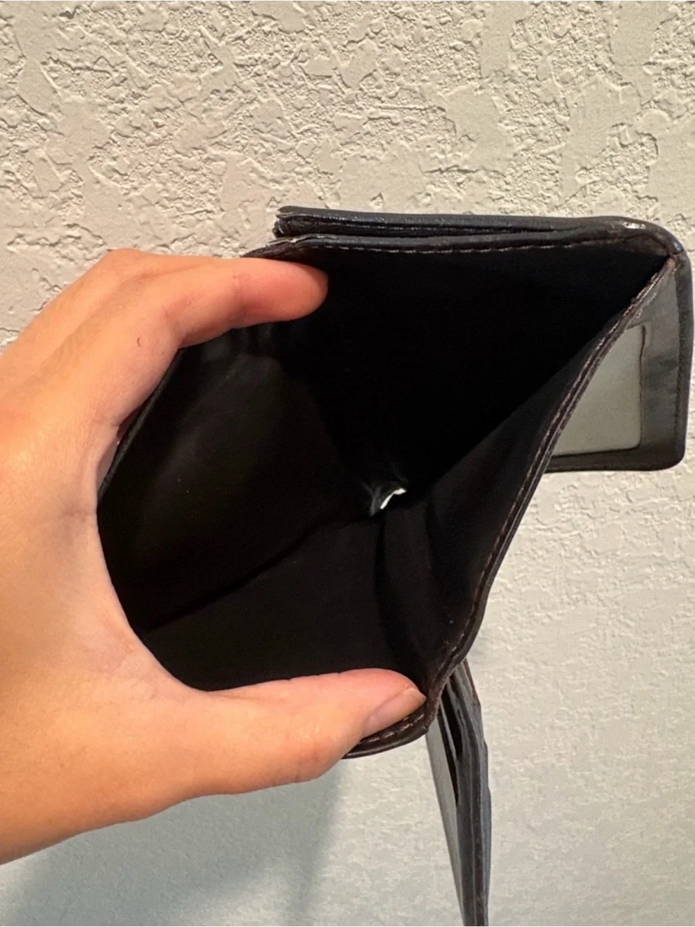 Louis Vuitton Men's Leather Bifold Wallet - Dark Brown
